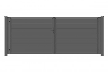 Dubbele poort model Turquoise van Plast-Met Dubbele poort model Turquoise van Plast-Met