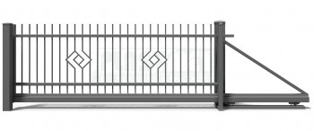 Schuifpoort sierhekwerk model Smaragd Schuifpoort sierhekwerk model Smaragd